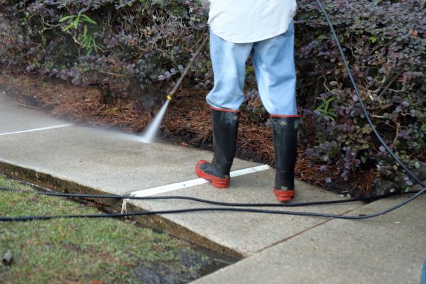 Sidewalk Washing in Cedar Falls