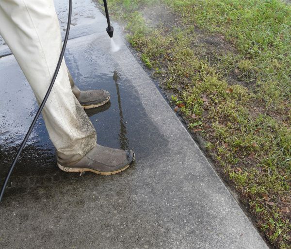 Concrete Slab Powerwashing in Cedar Falls
